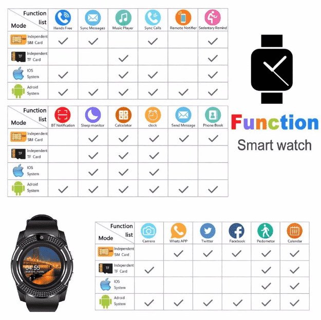 V8 Smart Watch Price In BD