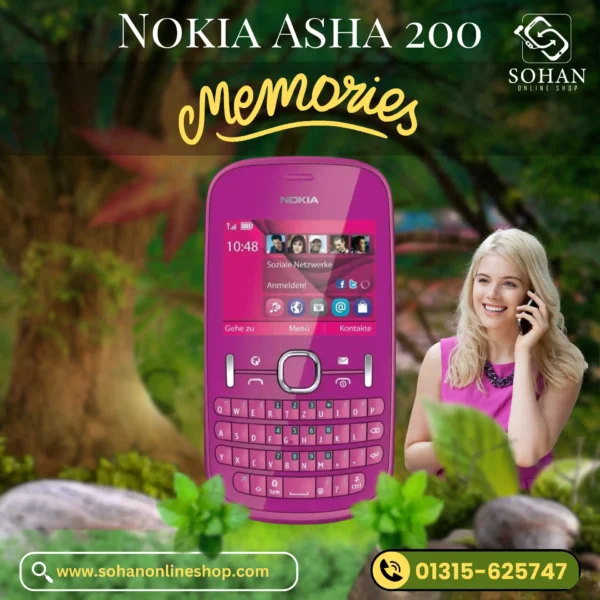 Nokia Asha 200 Qwetry Keyboard Original Recondition Mobile Phone