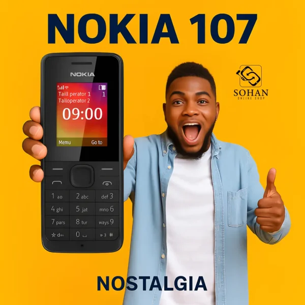 Nokia 107 AI Poster Design with Model