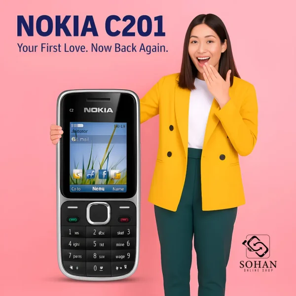 Nokia C201 AI Poster Design with Model
