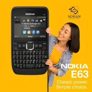 Nokia E63 AI Poster Design with Model