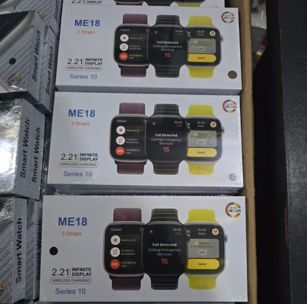 ME 18 Smart Watch 3 strips 2.21 Infinity display Wiewless charging series 10 - Image 3