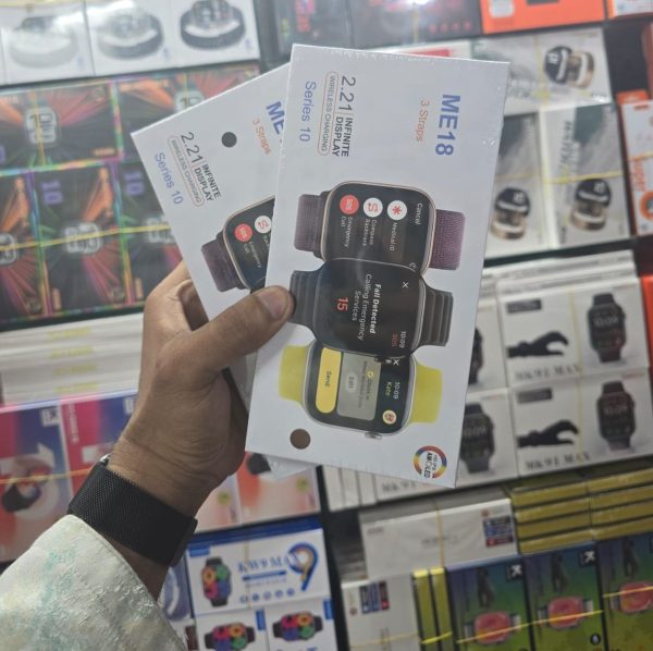 ME 18 Smart Watch 3 strips 2.21 Infinity display Wiewless charging series 10 - Image 2