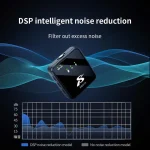 SX63 Wireless Microphone with Charging Case. Type C, iPhone, 3.5mm All in One, Noise Cancelling Collar Wireless Lapel Professional Microphone with Earphone to Listen Live Voice