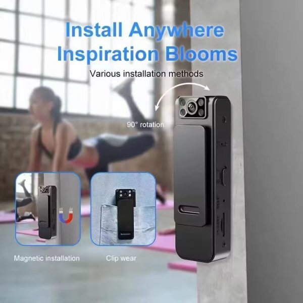 Mini Body Camera Recorder Surveillance Cam with and Video, Small Body Camera, Night Vision