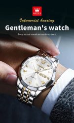 OLEVS 9931G New Exclusive Design Quartz Watch for Men ( White) - Image 4