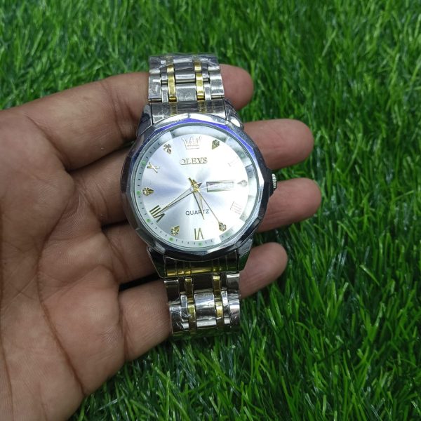 OLEVS 9931G New Exclusive Design Quartz Watch for Men ( White) - Image 7
