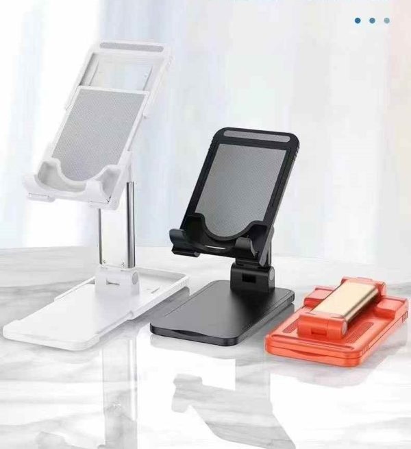 Lifting Folding Desktop Bracket Desktop Mobile Stand for Phone/Tablet (Multi-angle Adjustable) – Suitable for Apple iPad Tablet Mobile Phone Handphone Smartphone, Foldable and Portable