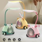 LED Plastic Night Lamp On Wheel – USB Rechargeable Study Desk Light