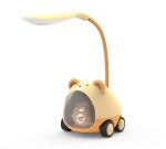 LED Plastic Night Lamp On Wheel – USB Rechargeable Study Desk Light