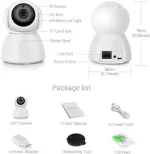 CCTV Camera V380 Pro HD 1080P WiFi 360° Viewing Area Security Camera