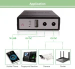 WGP mini UPS input 12v output 5/9/12V (10400mAh)