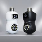 V380 E9 Dual Lens Bulb PTZ IP Camera