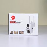 New V380 Mini Indoor PTZ Dual Lens Camera 4MP HD Smart Home WiFi Security for Baby Monitor Indoor Network Dual Lens Camera