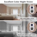 New V380 Mini Indoor PTZ Dual Lens Camera 4MP HD Smart Home WiFi Security for Baby Monitor Indoor Network Dual Lens Camera