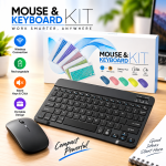 Slim Wireless Keyboard and Mouse Combo Kit – 2.4GHz USB Receiver & Silent Keys