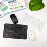 Slim Wireless Keyboard and Mouse Combo Kit – 2.4GHz USB Receiver & Silent Keys