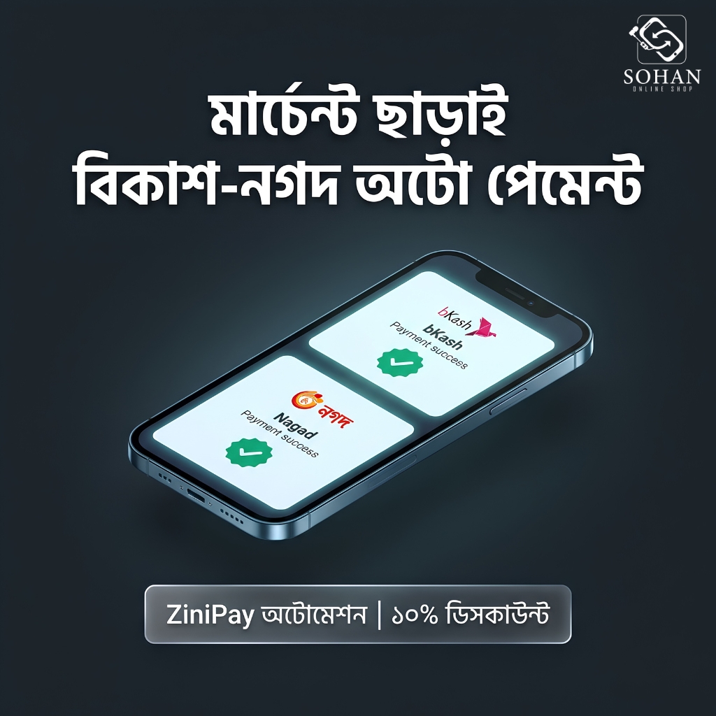 ZiniPay কী ও কীভাবে কাজ করে? মার্চেন্ট ছাড়া bKash-Nagad পেমেন্ট অটোমেশনের বাস্তব গাইড zinipay payment automation workflow