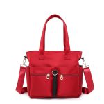 Women Casual Large Capacity Waterproof Oxford Cloth Bag (maroon) - Sohan Online Shop