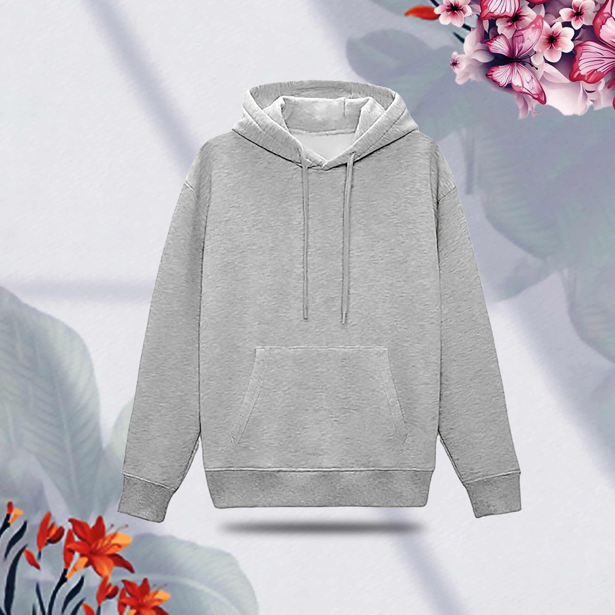 1TRfPNU481sCiqFKDG15FsQeD85T1rP15y0yPjjc.jpg Ladies Comfortable Solid Gray winter hoodie - Sohan Online Shop