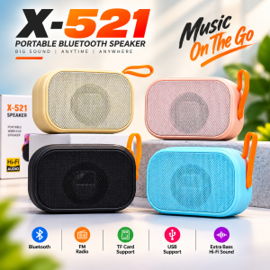X-521 Hi-Fi Audio Extra Bass Portable Wireless Speaker - Sohan Online Shop