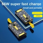 Transparent 66W High-Speed Power Bank 20000mAh - Sohan Online Shop