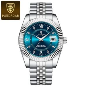 Poedagar 910 Model Fashion Watch for Men (Butterfly Lock) - Sohan Online Shop