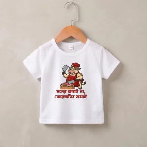Moner Koshai na Qurbanir Koshai Baby t-SHIRT - Sohan Online Shop