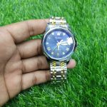 OLEVS 9931G New Exclusive Design Quartz Watch for Men Nevy blue - Sohan Online Shop
