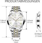 Butter Fly Lock OLEVS 9931G New Exclusive Design Quartz Watch for Men Silver - Sohan Online Shop