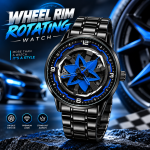 360° Rotating Car Wheel Rim Quartz Watch - Sohan Online Shop