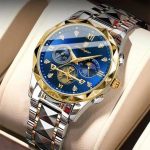 POEDAGAR 996 Luxury Man Luminous Chronograph Watch for Men Stainless Steel Men's Quartz Watches (Butterfly Lock) - Sohan Online Shop