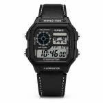 Casio Illuminator Vintage Digital Leather Strap Watch - Sohan Online Shop