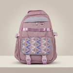 Multi-Pocket Casual Backpack with Geometric Flap - Sohan Online Shop