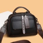 Huinian XR998-80 High-End Women's Large Capacity Commuting Handbag (Black) - Sohan Online Shop