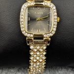 Luxury Golden Stone Studded Ladies Quartz Watch - Sohan Online Shop