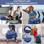 Fashionable Large Capacity Travel & Gym Bag (Blue) - Sohan Online Shop