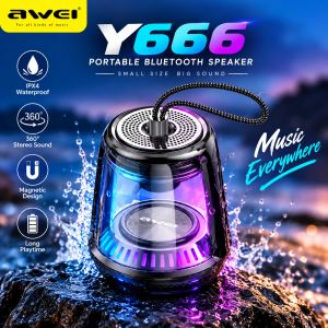 Awei Y666 Portable Outdoor Wireless Bluetooth Speaker - Sohan Online Shop