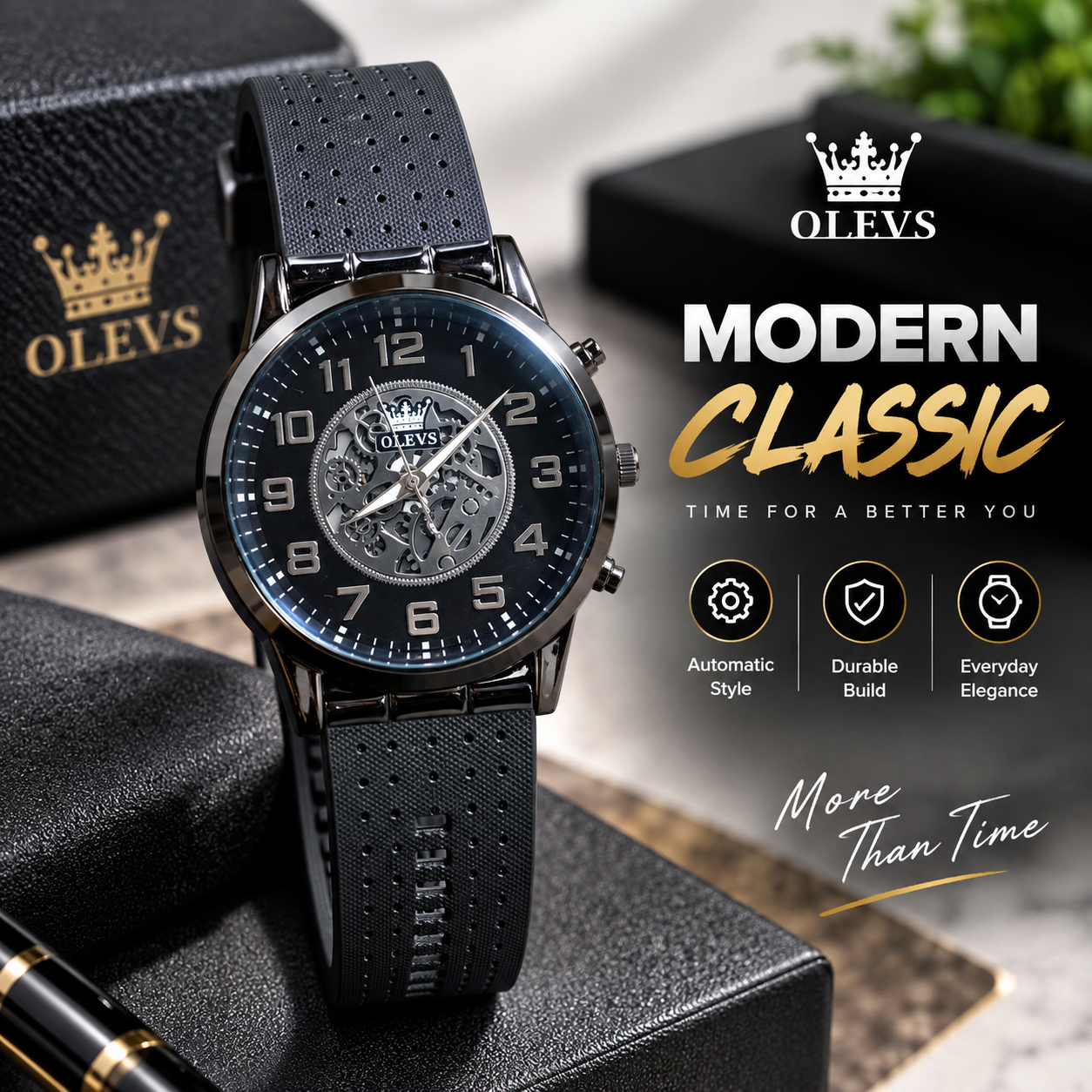BQxlrtGMlhR5nzkknr0ELEgpTsSczDtkE4RYgCa2.png Olevs Men’s Skeleton Dial Sports Wristwatch - Sohan Online Shop