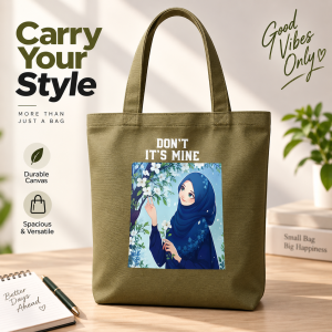 "Don’t It’s Mine" Anime Print Canvas Tote Bag - Sohan Online Shop