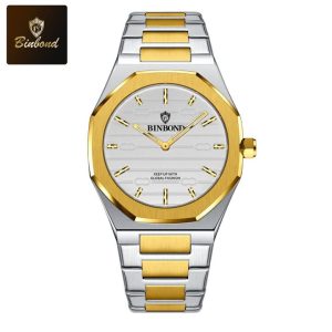 BINBOND 818 Stainless Steel Quartz Fashionable Premium Watch - Sohan Online Shop