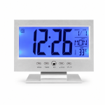 Digital LCD Clock with Calendar, Temperature Sensor, Alarm for Table and Study Desk - Sohan Online Shop