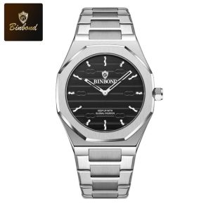 BINBOND 818 Stainless Steel Quartz Fashionable Premium Watch - Sohan Online Shop