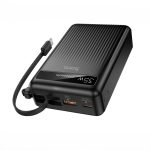 Hoco MMJ-04 20000mAh 35W PD Fast Charging Power Bank with Built-in Type-C Cable, LED Digital Display, QC3.0 & 22.5W Super Fast Charger for iPhone, Samsung, iPad & Type-C Devices - Sohan Online Shop