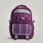 Multi-Pocket Casual Backpack with Geometric Flap - Sohan Online Shop