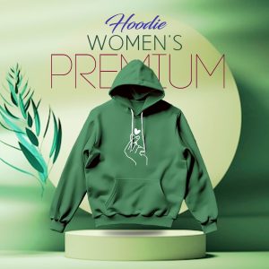 Ladies Comfortable Turi-Green winter hoodie - Sohan Online Shop