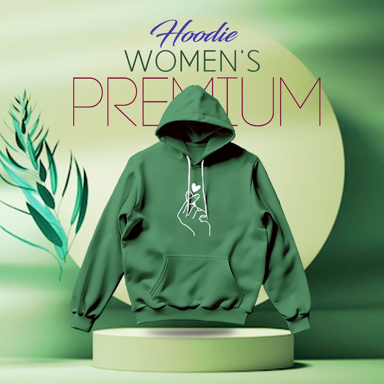 Chc8LzRvy0U010qYCM1PLpiJ393VDdizMg4eFvUQ.jpg Ladies Comfortable Turi-Green winter hoodie - Sohan Online Shop