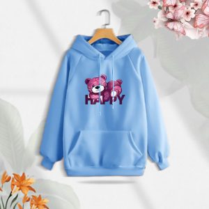 Ladies Comfortable Happy winter hoodie - Sohan Online Shop