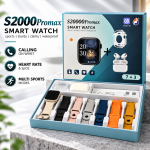 S2000 Promax 10-in-1 Smart Watch with 7 Straps, TWS Earbuds & Protective Case - Sohan Online Shop