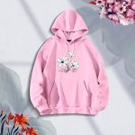 Ladies Comfortable joba-Pink winter hoodie